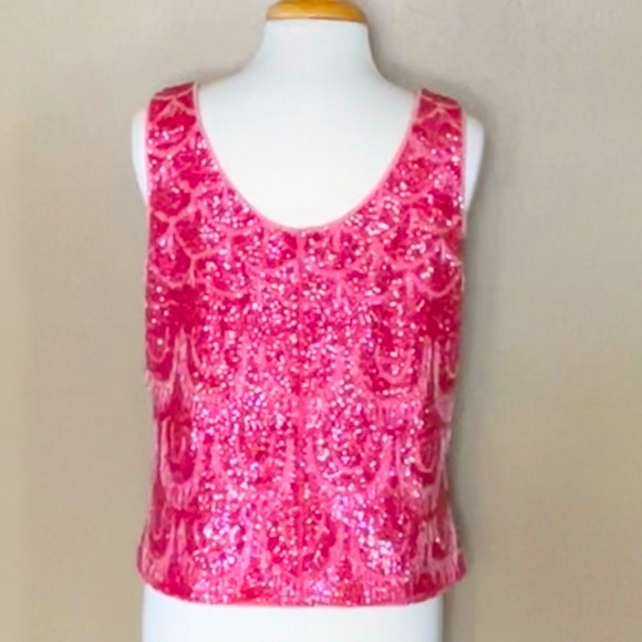 ❤️‍🔥Vintage 1960s Zephyr Wool Camisole Fully beaded & Sequins - Picture 2 of 7